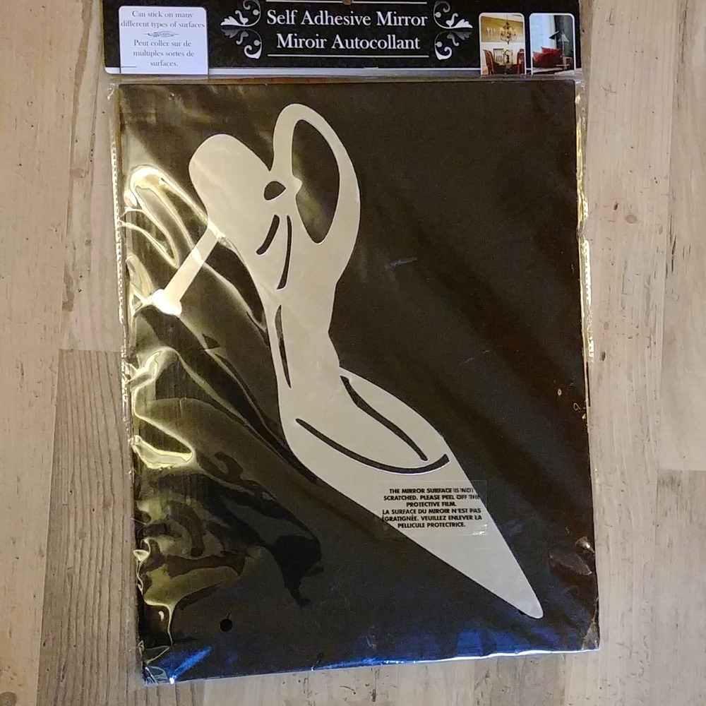 🎉2/$16 Adhesive High Heel Shoe Mirrored Wall Sticker Tile